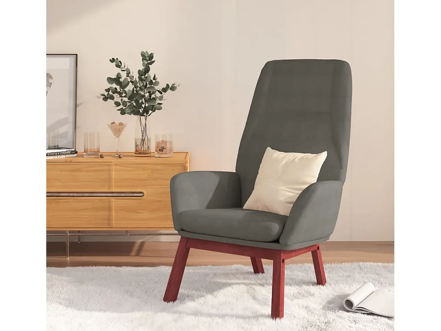 Poltrona | Cadeira Relax tecido -claro SHL437862^ Poltrona