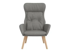 Poltrona | Cadeira Relax tecido -claro SHL383227 Cinzento