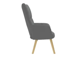Poltrona| Poltrona | Cadeira Relax tecido cinzento-escuro SHL976250 Cinza antracite