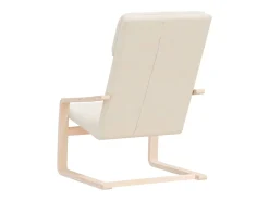 Clearance Poltrona | Cadeira Relax tecido cor SHL883802 Creme