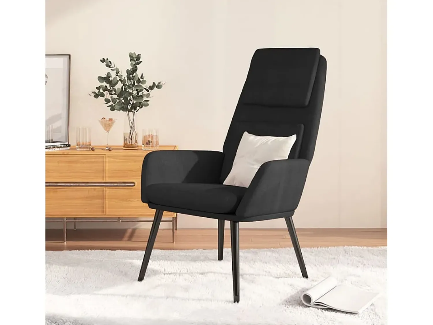 Poltrona | Cadeira Relax tecido SHL313974 Preto