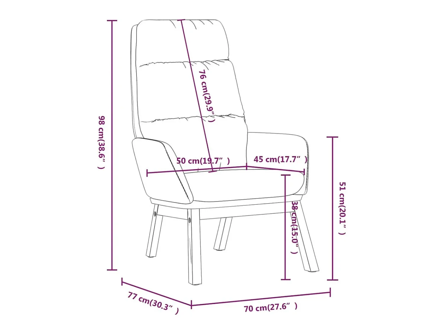 Poltrona | Cadeira Relax tecido SHL752283^ Poltrona