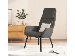 Poltrona| Poltrona | Cadeira Relax tecido cinzento-escuro SHL955712 Cinza antracite