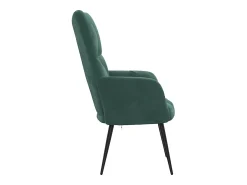 Poltrona| Poltrona | Cadeira Relax veludo verde-escuro SHL985193 Verde pinho