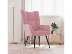 Poltrona* Poltrona | Cadeira Relax veludo SHL380564 Rosa