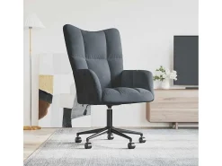 Poltrona | Cadeira Relax veludo cinzento-escuro SHL483460^ Poltrona