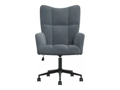 Poltrona | Cadeira Relax veludo cinzento-escuro SHL483460^ Poltrona