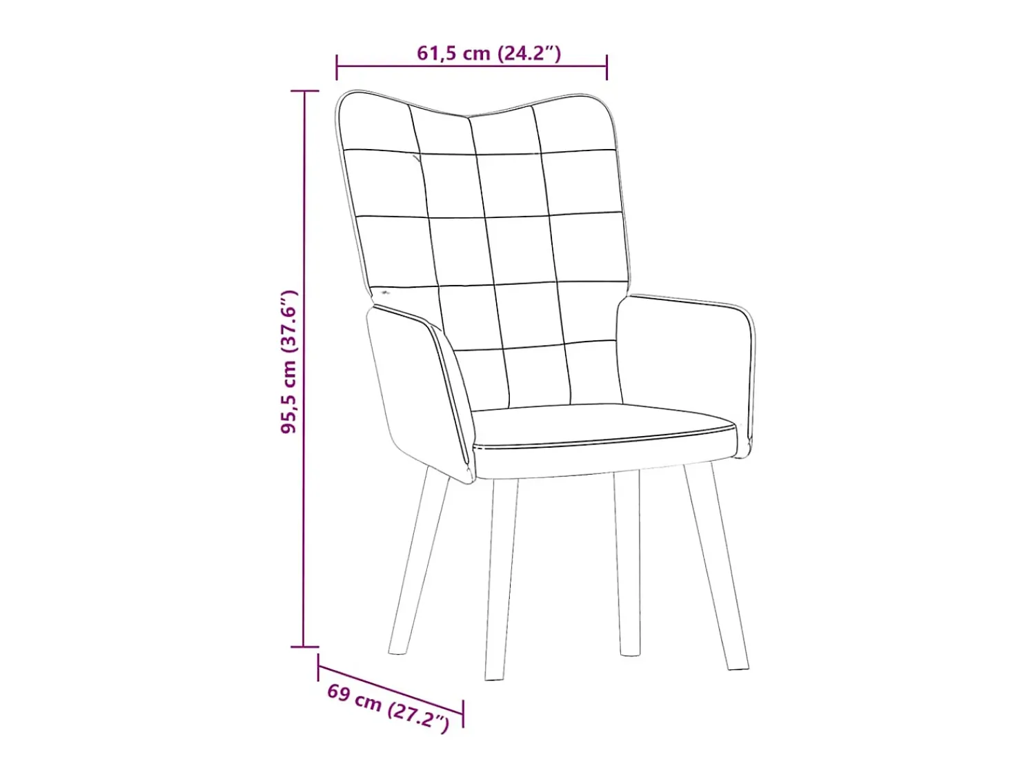 Poltrona | Cadeira Relax veludo SHL799187^ Poltrona