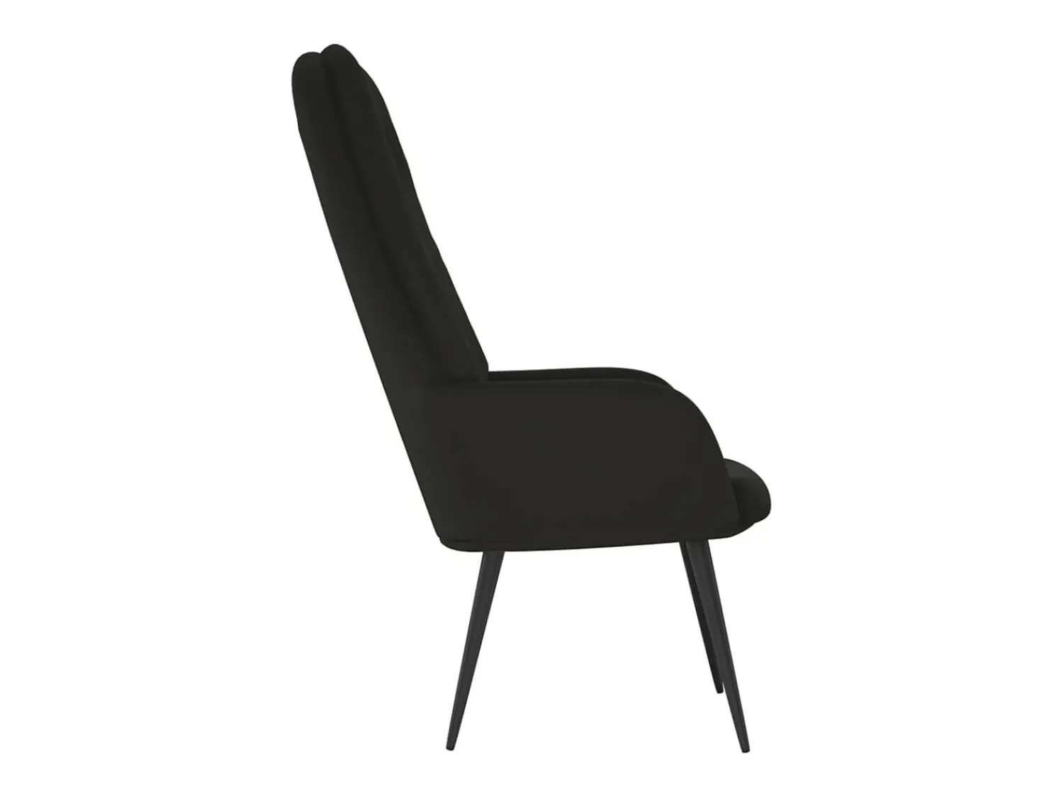 Poltrona| Poltrona | Cadeira Relax veludo SHL807413 Preto