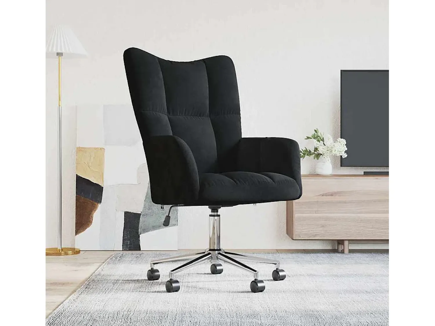 Poltrona| Poltrona | Cadeira Relax veludo SHL271915 Preto