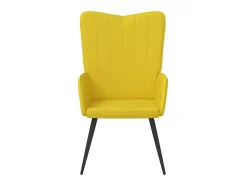 Poltrona| Poltrona | Cadeira Relax veludo mostarda SHL778483 Amarelo