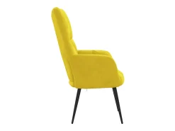 Best Poltrona | Cadeira Relax veludo mostarda SHL230176 Amarelo