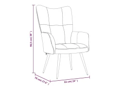 Best Poltrona | Cadeira Relax veludo mostarda SHL230176 Amarelo