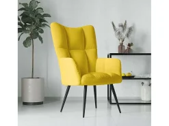Best Poltrona | Cadeira Relax veludo mostarda SHL230176 Amarelo