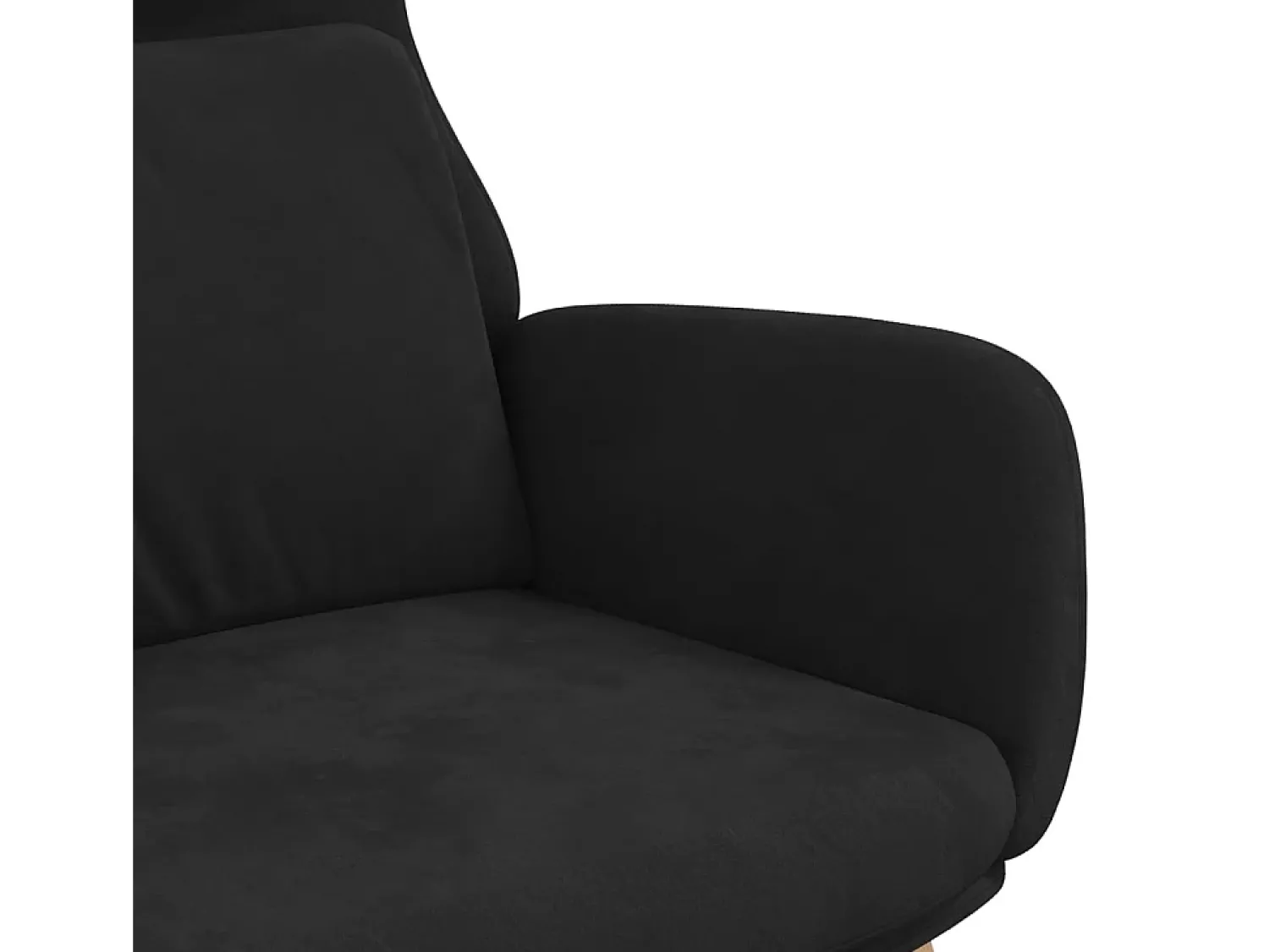 Hot Poltrona | Cadeira Relax veludo SHL340097 Preto