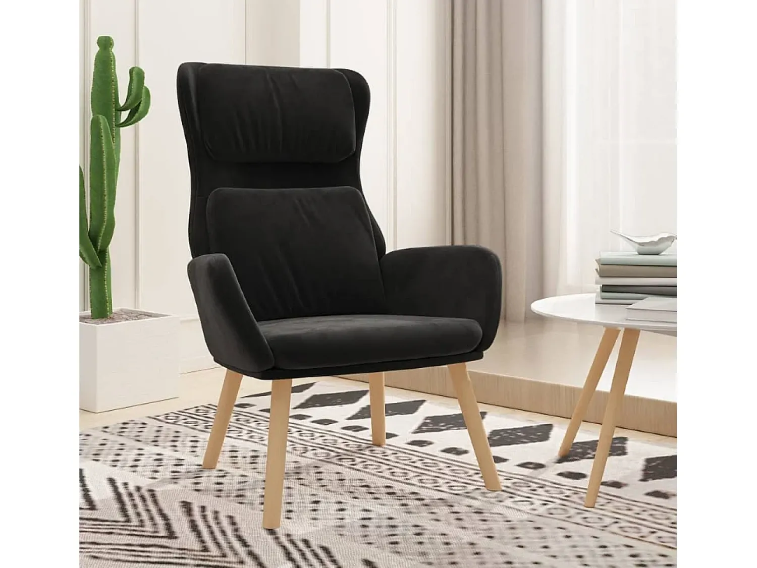 Hot Poltrona | Cadeira Relax veludo SHL340097 Preto