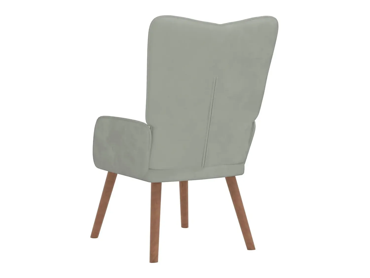 Poltrona | Cadeira Relax veludo -claro SHL895856 Cinzento