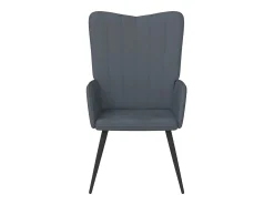 Outlet Poltrona | Cadeira Relax veludo cinzento-escuro SHL635181 Cinza antracite