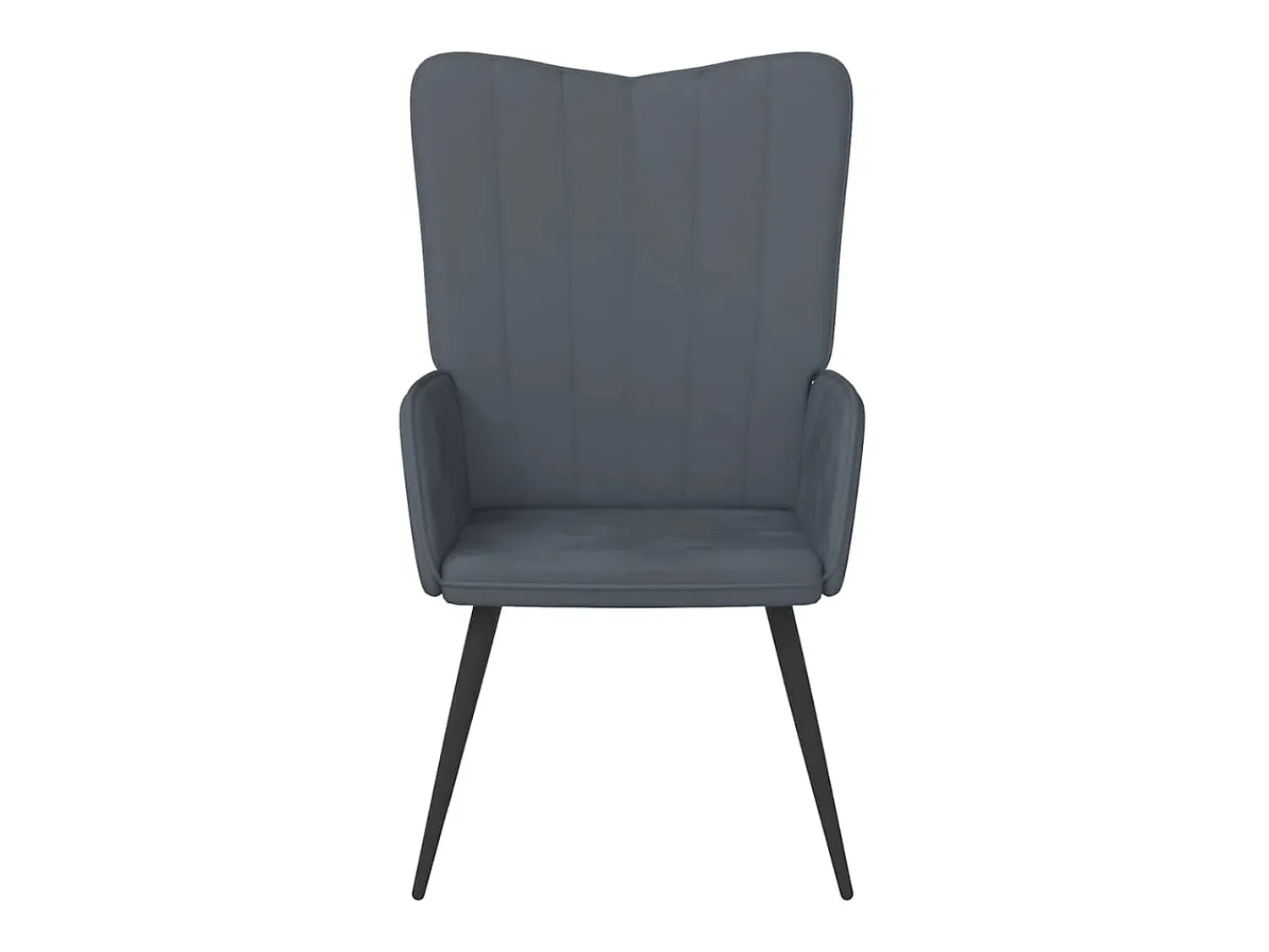 Outlet Poltrona | Cadeira Relax veludo cinzento-escuro SHL635181 Cinza antracite