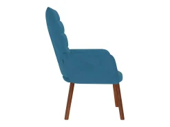 Hot Poltrona | Cadeira Relax veludo SHL912133 Azul