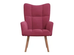 Poltrona* Poltrona | Cadeira Relax veludo tinto SHL451557 Vermelho