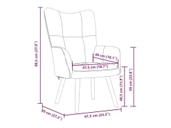 Poltrona* Poltrona | Cadeira Relax veludo tinto SHL451557 Vermelho