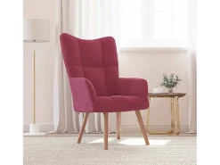Poltrona* Poltrona | Cadeira Relax veludo tinto SHL451557 Vermelho