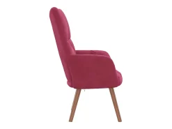 Poltrona* Poltrona | Cadeira Relax veludo tinto SHL451557 Vermelho
