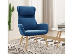 Poltrona| Poltrona | Cadeira Relax veludo SHL837508 Azul