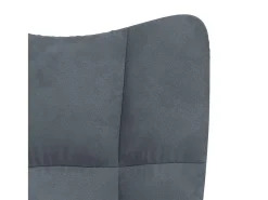 Discount Poltrona | Cadeira Relax veludo cinzento-escuro SHL761902 Cinza antracite