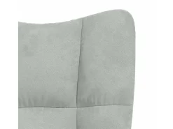 Sale Poltrona | Cadeira Relax veludo -claro SHL304341 Cinzento
