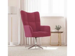 Poltrona| Poltrona | Cadeira Relax veludo tinto SHL34045 Vermelho