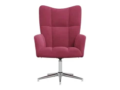 Poltrona| Poltrona | Cadeira Relax veludo tinto SHL34045 Vermelho