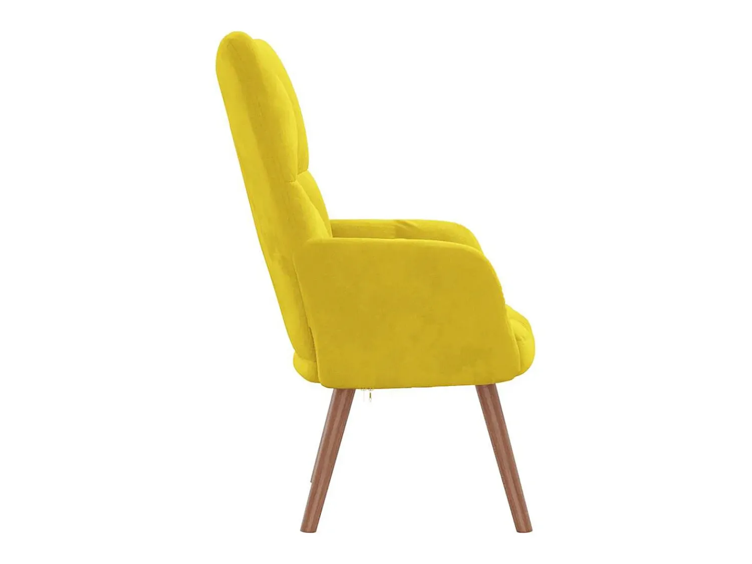 Outlet Poltrona | Cadeira Relax veludo mostarda SHL91459 Amarelo