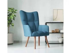 Poltrona| Poltrona | Cadeira Relax veludo SHL209370 Azul