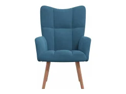 Poltrona| Poltrona | Cadeira Relax veludo SHL209370 Azul