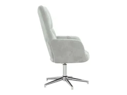 Poltrona| Poltrona | Cadeira Relax veludo -claro SHL997747 Cinzento