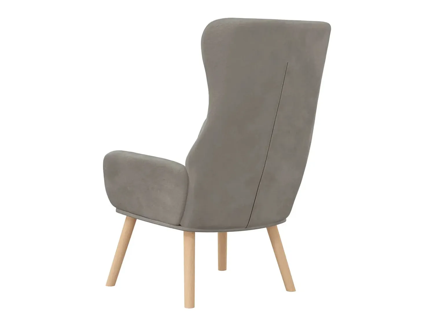 Poltrona| Poltrona | Cadeira Relax veludo -claro SHL100146 Cinzento