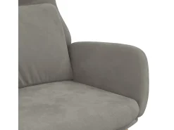 Poltrona| Poltrona | Cadeira Relax veludo -claro SHL100146 Cinzento