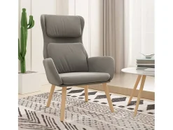 Poltrona| Poltrona | Cadeira Relax veludo -claro SHL100146 Cinzento