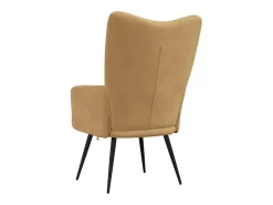 Outlet Poltrona | Cadeira Relax veludo SHL429789 Castanho