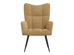 Outlet Poltrona | Cadeira Relax veludo SHL429789 Castanho