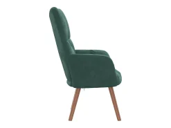 Poltrona| Poltrona | Cadeira Relax veludo verde-escuro SHL877997 Verde pinho