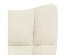 Poltrona* Poltrona | Cadeira Relax veludo branco nata SHL97692 Creme