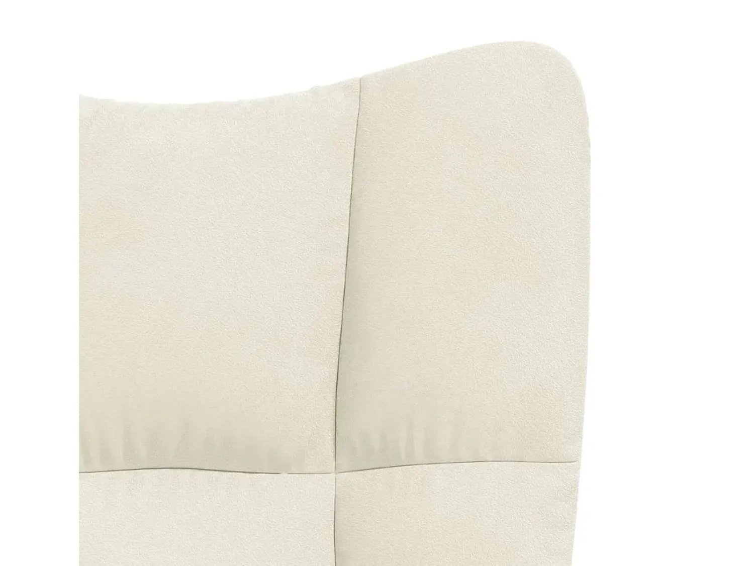 Poltrona* Poltrona | Cadeira Relax veludo branco nata SHL97692 Creme