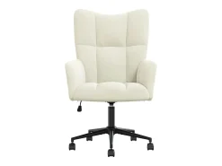 Poltrona* Poltrona | Cadeira Relax veludo branco nata SHL97692 Creme