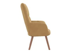 Poltrona* Poltrona | Cadeira Relax veludo SHL537964 Castanho