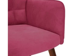 Poltrona* Poltrona | Cadeira Relax veludo tinto SHL30643 Vermelho