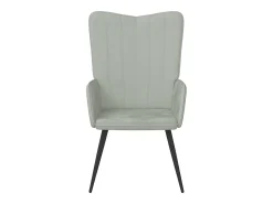 Discount Poltrona | Cadeira Relax veludo -claro SHL557270 Cinzento
