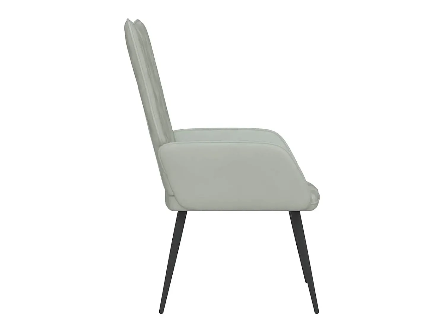 Discount Poltrona | Cadeira Relax veludo -claro SHL557270 Cinzento